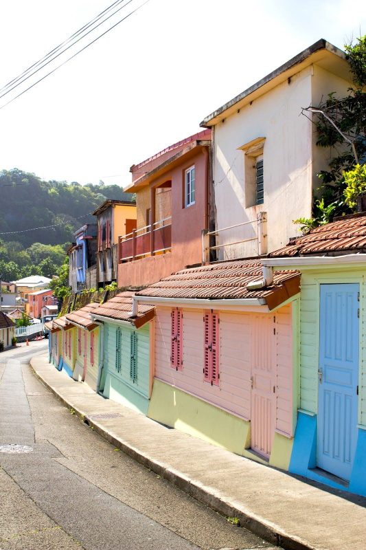 Maisons colorées Le Prêcheur Martinique