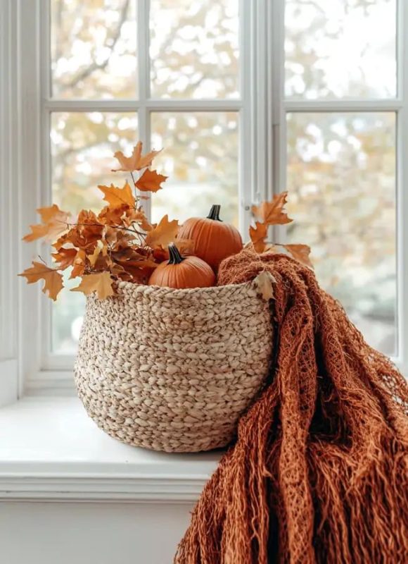 jolie corbeille automne