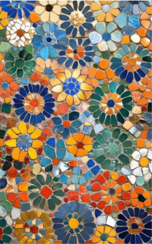 mosaïque colorée